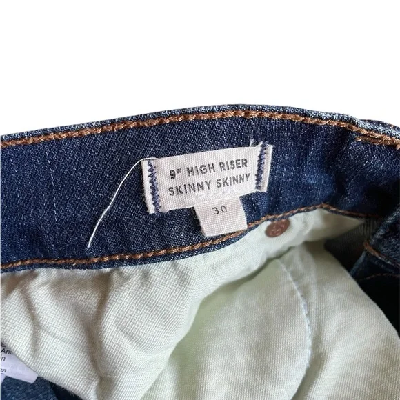 NWOT MADEWELL 9” High Riser Skinny Skinny Distressed Jeans - Picture 8 of 9